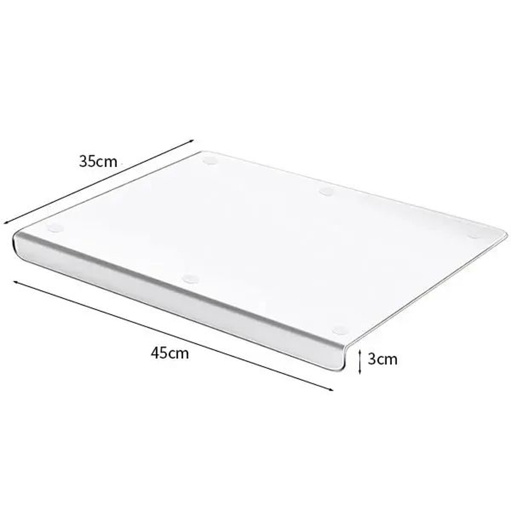Clear Acrylic Cutting Board With Counter Lip AntiSlip Acrylic Cutting Board For Modern Kitchens 5