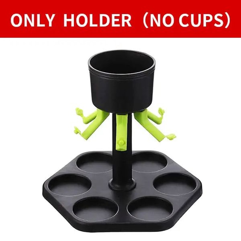 6Shot Buddy Dispenser With Holder Plastic Shot Dispenser Liquor Pourer For Parties 4