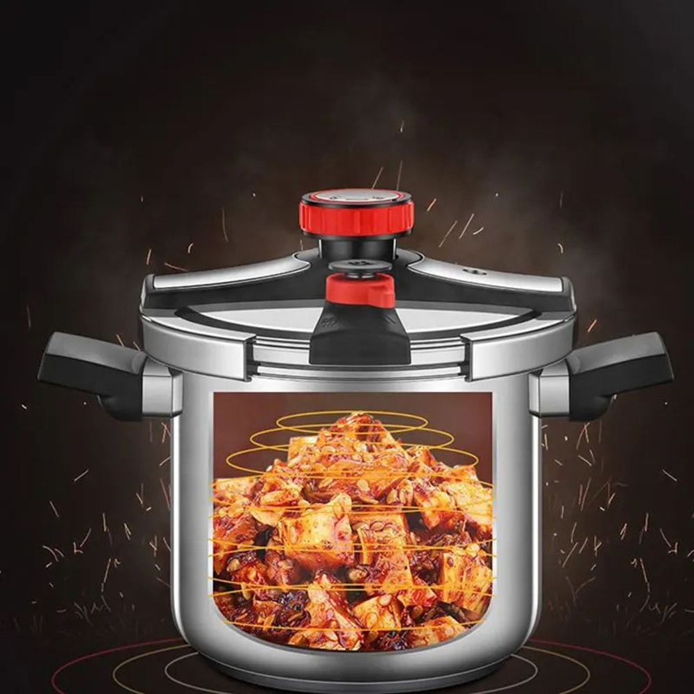 304 Stainless Steel Pressure Cooker 46L ExplosionProof Pressure Pot For Gas Induction 3