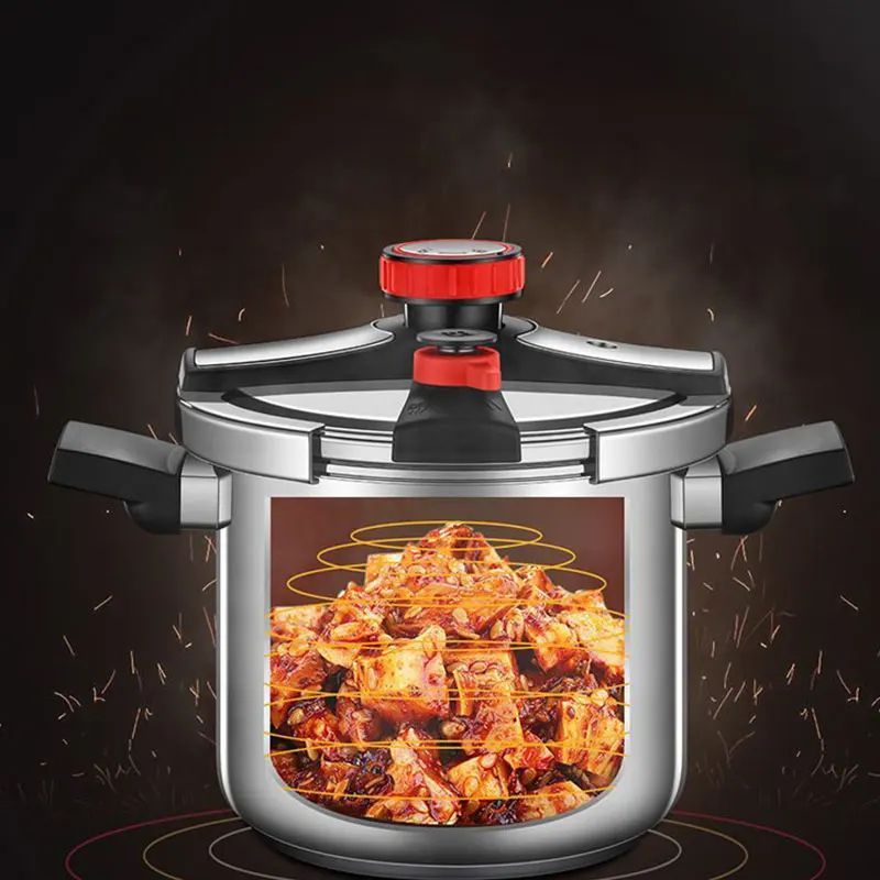 304 Stainless Steel Pressure Cooker 46L ExplosionProof Pressure Pot For Gas Induction 3