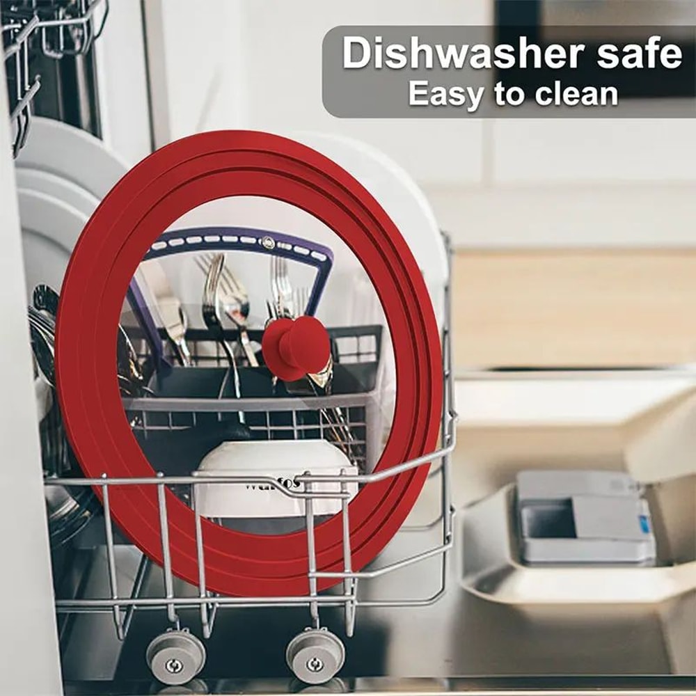 Universal Silicone Pan Lid HeatResistant Pot Lid For Pots Pans Skillets 1632cm 2