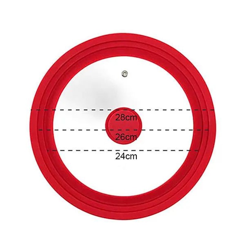 Universal Silicone Pan Lid HeatResistant Pot Lid For Pots Pans Skillets 1632cm 6