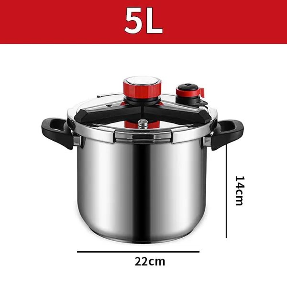Stainless Steel Pressure Cooker With Glass Lid 5L7L ExplosionProof EnergySaving Cooker For Gas In 2