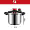 Stainless Steel Pressure Cooker With Glass Lid 5L7L ExplosionProof EnergySaving Cooker For Gas In 2