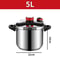 Stainless Steel Pressure Cooker With Glass Lid 5L7L ExplosionProof EnergySaving Cooker For Gas In 2