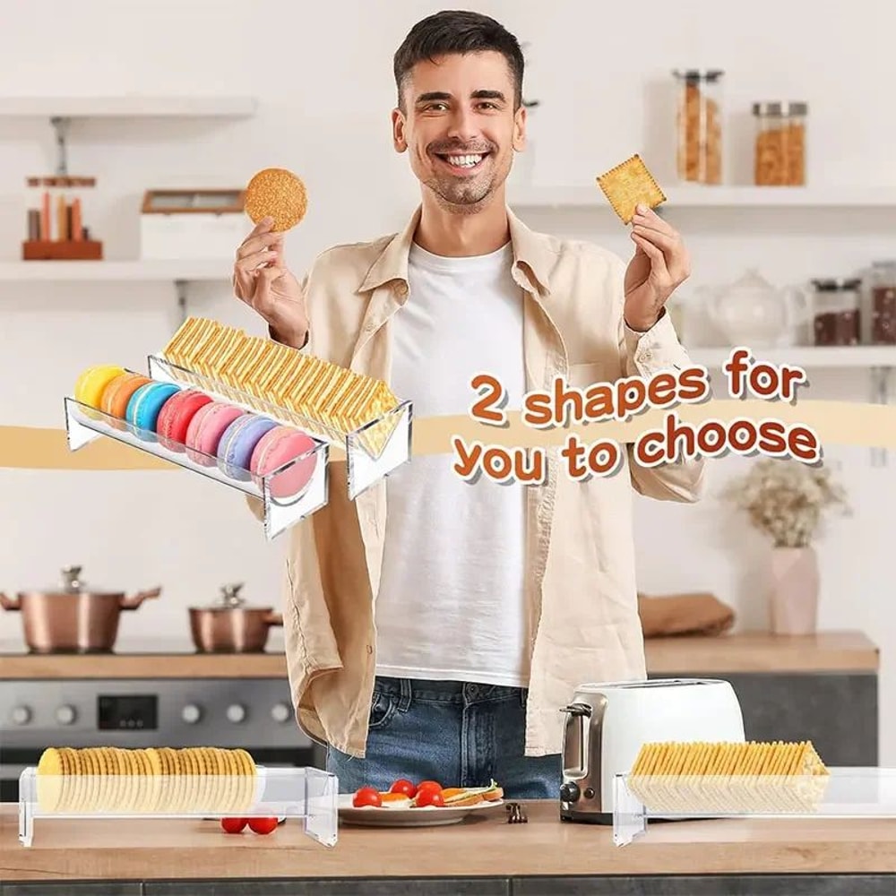 Clear Acrylic Cracker Tray Rectangular Cracker Holder Elegant Serving Display 1