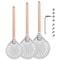 Perforated Aluminum Pizza Peel With Wooden Handle Lightweight Pizza Paddle For Home Ovens 0