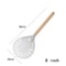 Perforated Aluminum Pizza Peel With Wooden Handle Lightweight Pizza Paddle For Home Ovens 4
