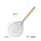 Perforated Aluminum Pizza Peel With Wooden Handle Lightweight Pizza Paddle For Home Ovens 5