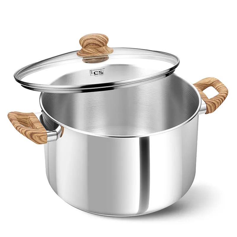 Stainless Steel Soup Pot With Lid Nonstick Stock Pot For Pasta Stews Everyday Cooking 0