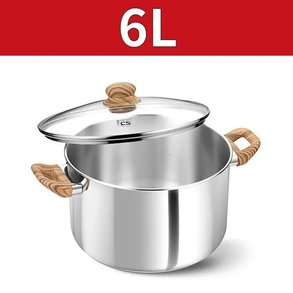 Stainless Steel Soup Pot With Lid Nonstick Stock Pot For Pasta Stews Everyday Cooking 4