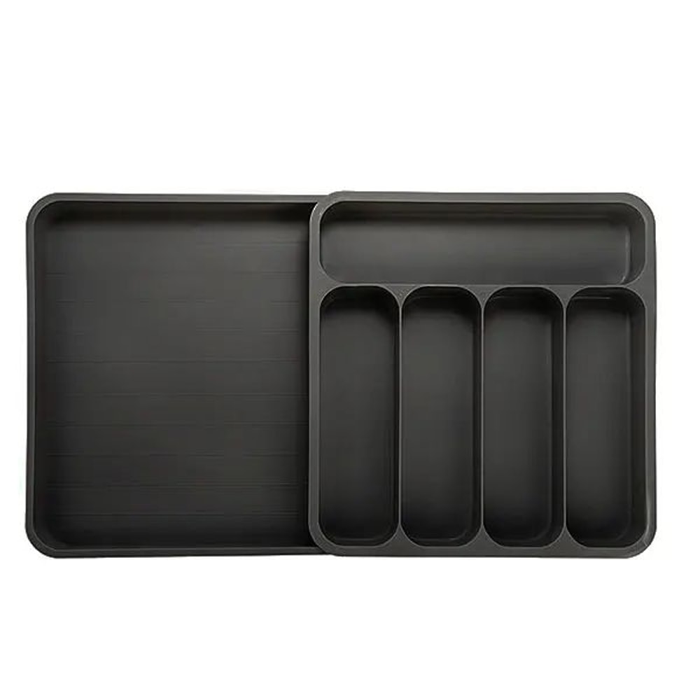 Expandable Cutlery Drawer Organizer Adjustable Kitchen Utensil Tray With 6 Compartments 4