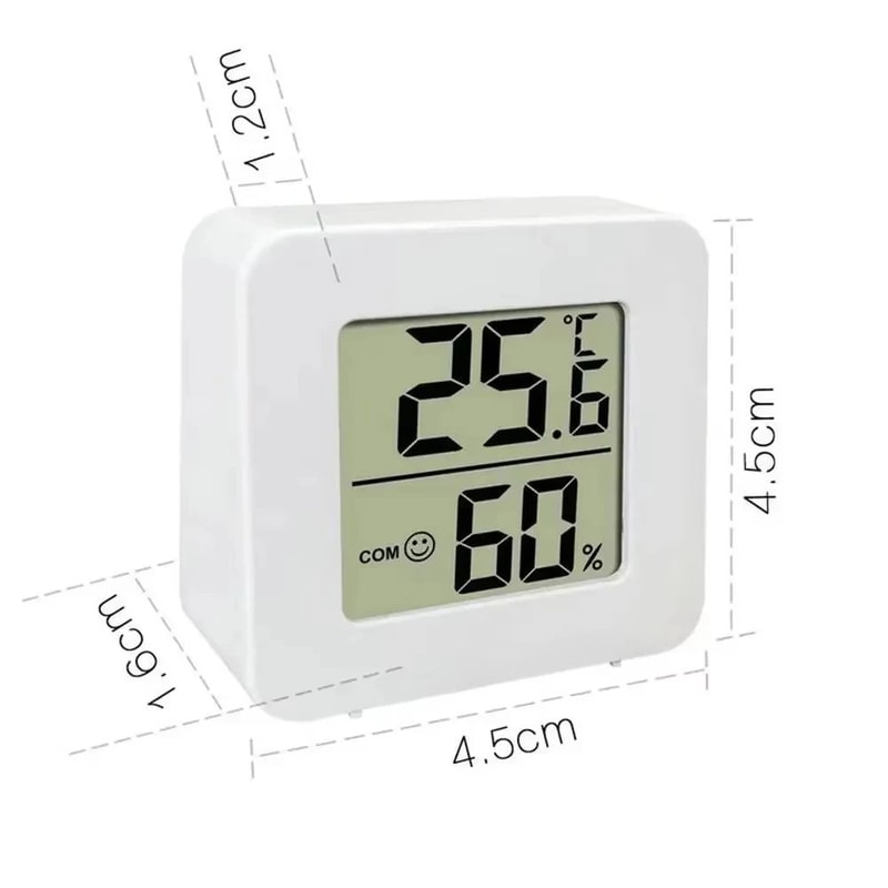 Smart LED Weather Station Clock With Alarm Indoor Temperature Humidity Monitor 5