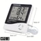 Smart LED Weather Station Clock With Alarm Indoor Temperature Humidity Monitor 9