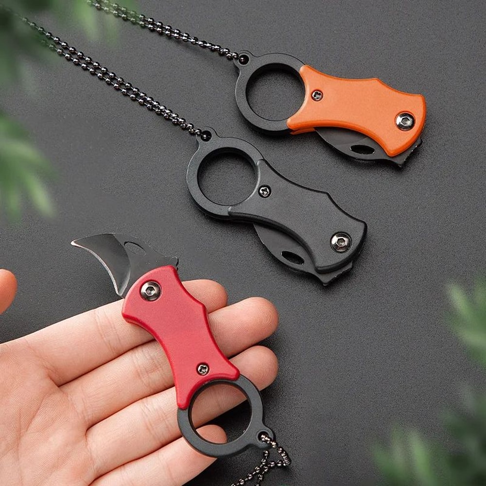 Mini Keychain Pocket Knife Stainless Steel EDC Tool For Camping Everyday Carry 1