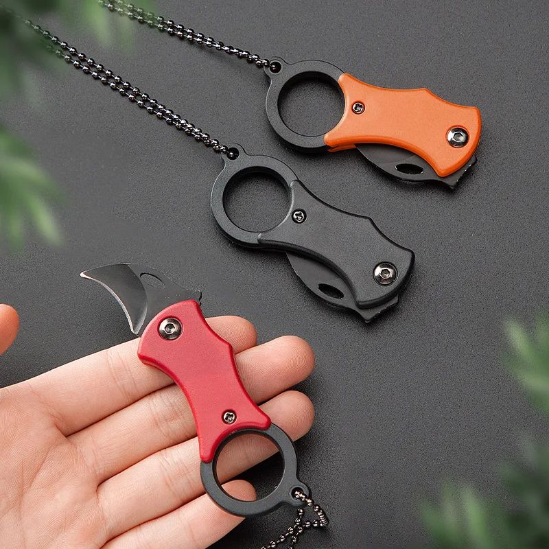 Mini Keychain Pocket Knife Stainless Steel EDC Tool For Camping Everyday Carry 1