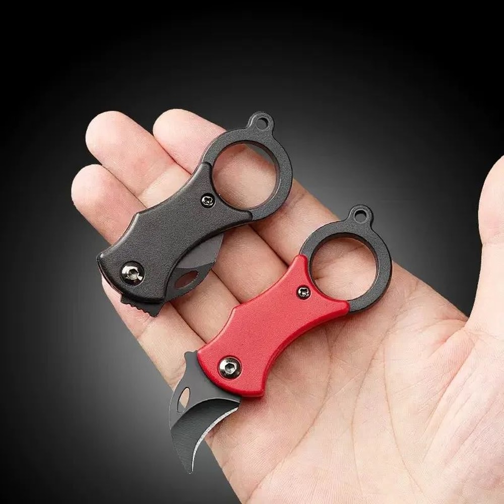 Mini Keychain Pocket Knife Stainless Steel EDC Tool For Camping Everyday Carry 2