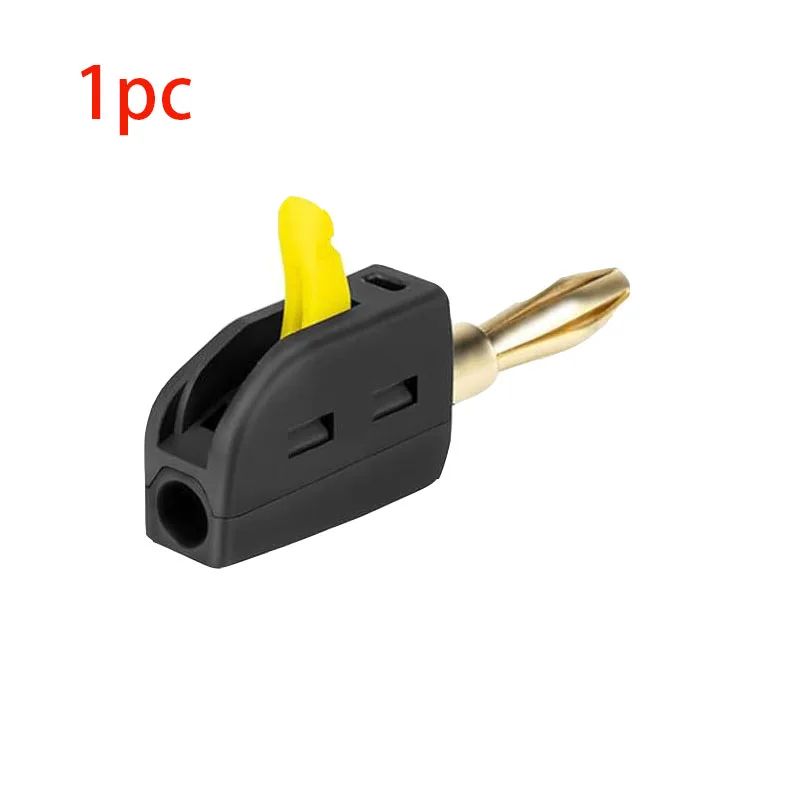 GoldPlated 32A Banana Plug Connectors Solderless HighCurrent Audio Speaker Plugs 1