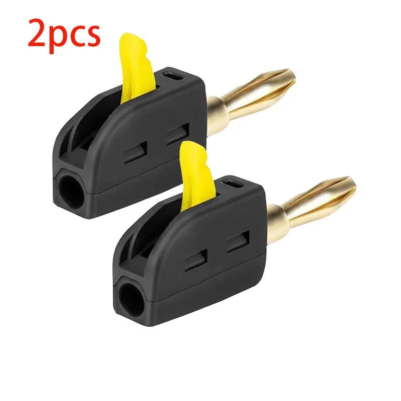 GoldPlated 32A Banana Plug Connectors Solderless HighCurrent Audio Speaker Plugs 3
