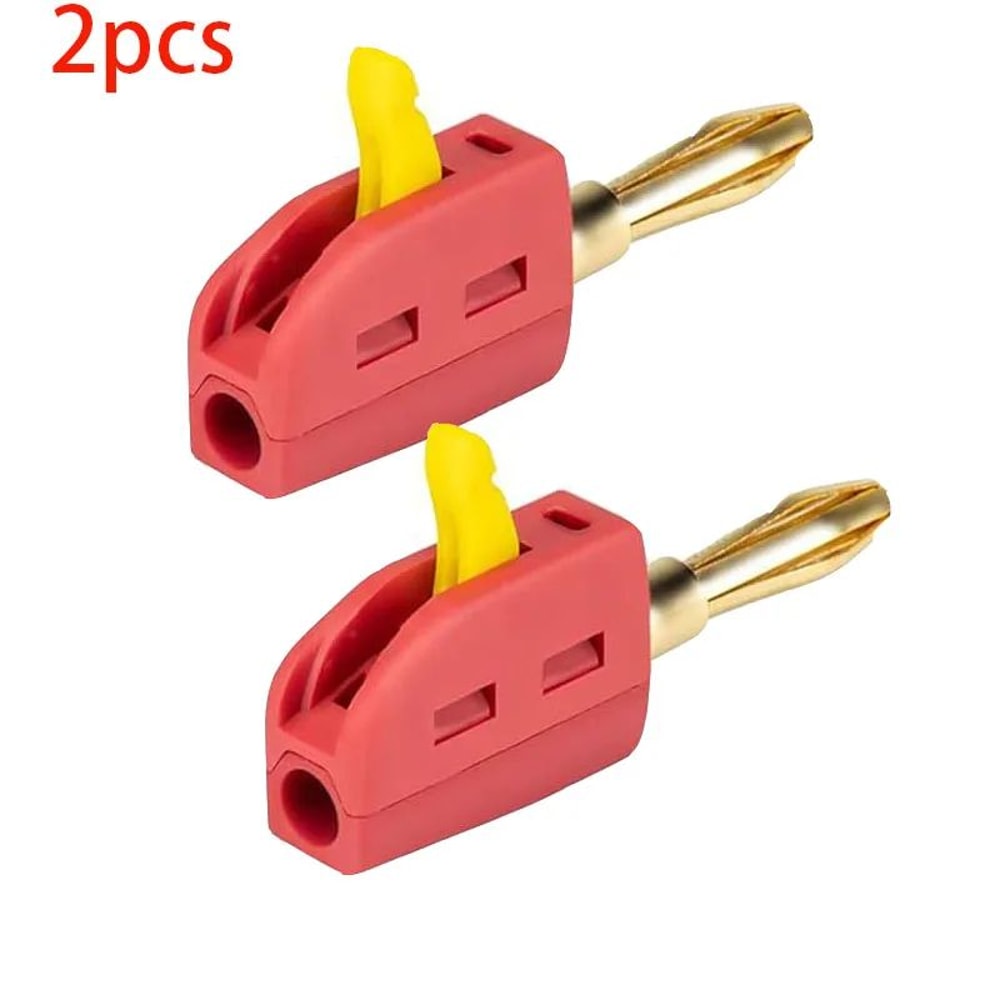 GoldPlated 32A Banana Plug Connectors Solderless HighCurrent Audio Speaker Plugs 5