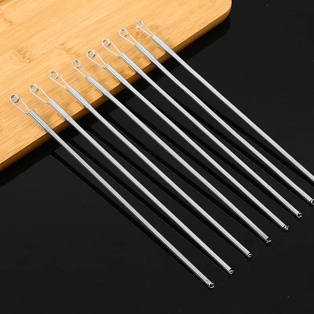 Spring Drawstring Threader Clips Easy Drawstring Replacement Tool For Hoodies Pants 2PCS 1