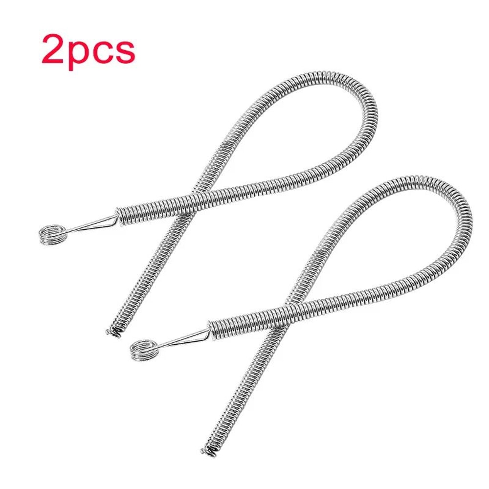Spring Drawstring Threader Clips Easy Drawstring Replacement Tool For Hoodies Pants 2PCS 4