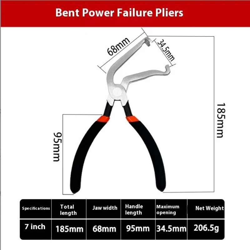 Premium 8 60Degree Angled Electrical Disconnect Pliers HeavyDuty Automotive Connector Removal Tool 7