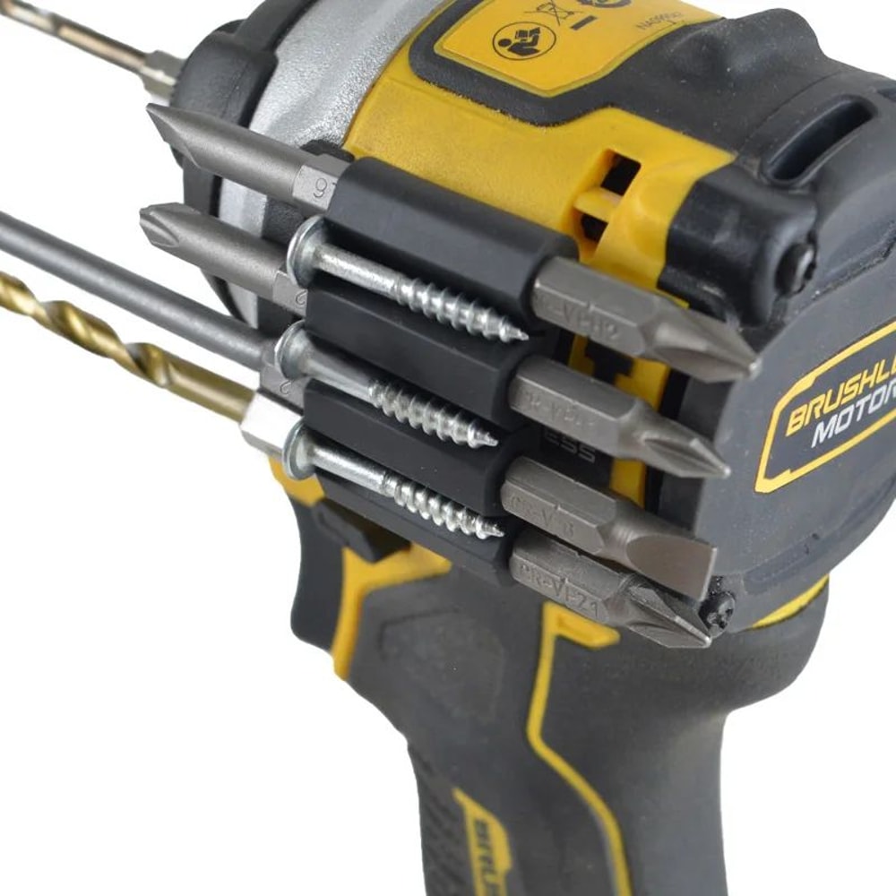 Universal QuickChange Drill Bit Holder Attachment Side Mount Tool Organizer Driver Bits Storage 1