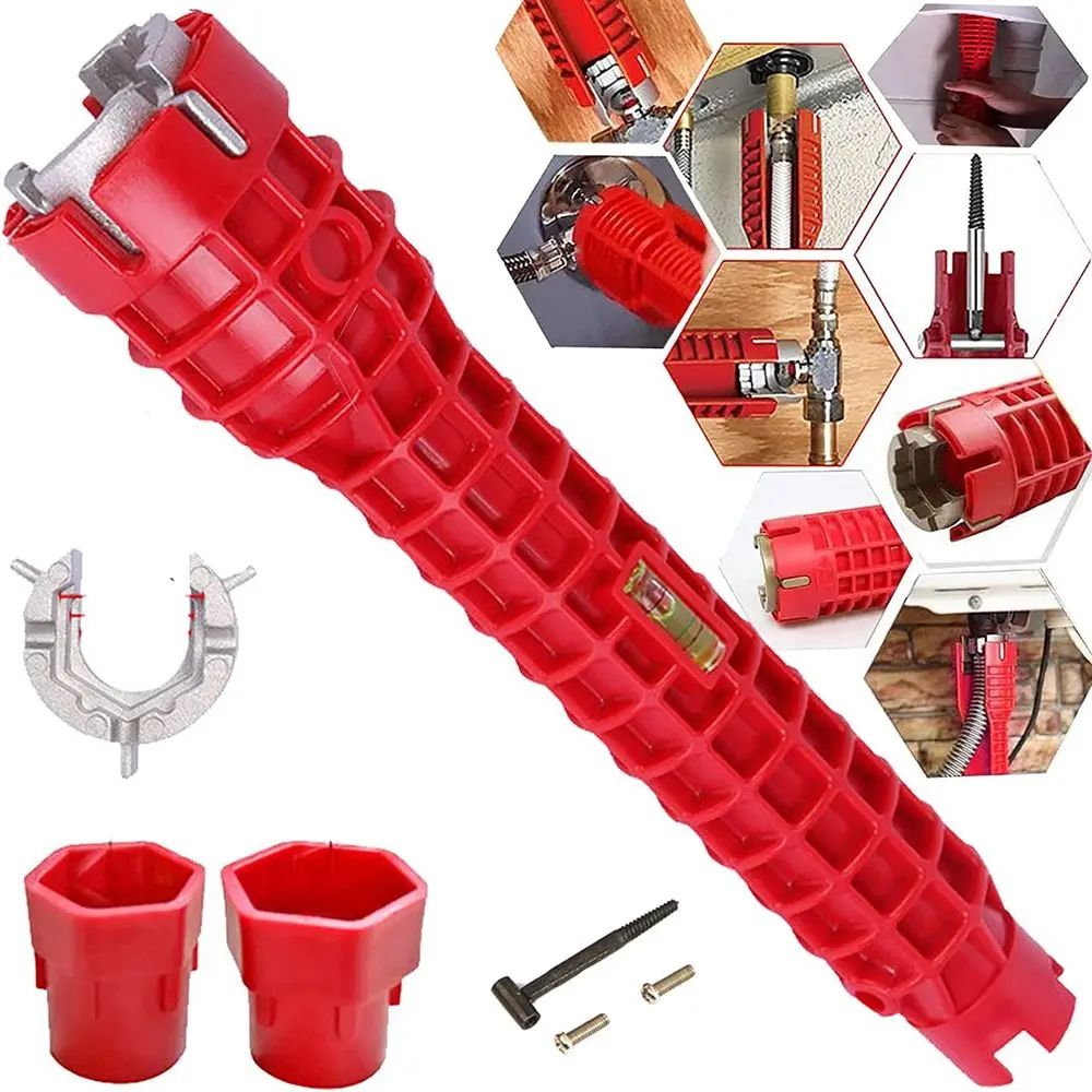 Ultimate Sink Faucet Wrench MultiFunctional Wrench Plumbing Tool 14in1 DoubleHead Repair Set 0