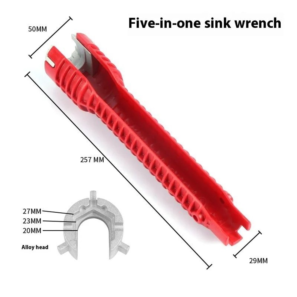 Ultimate Sink Faucet Wrench MultiFunctional Wrench Plumbing Tool 14in1 DoubleHead Repair Set 5