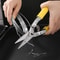 HeavyDuty Stainless Steel Industrial Scissors For Metal Cutting Electricians And PVC Pipe Work 0