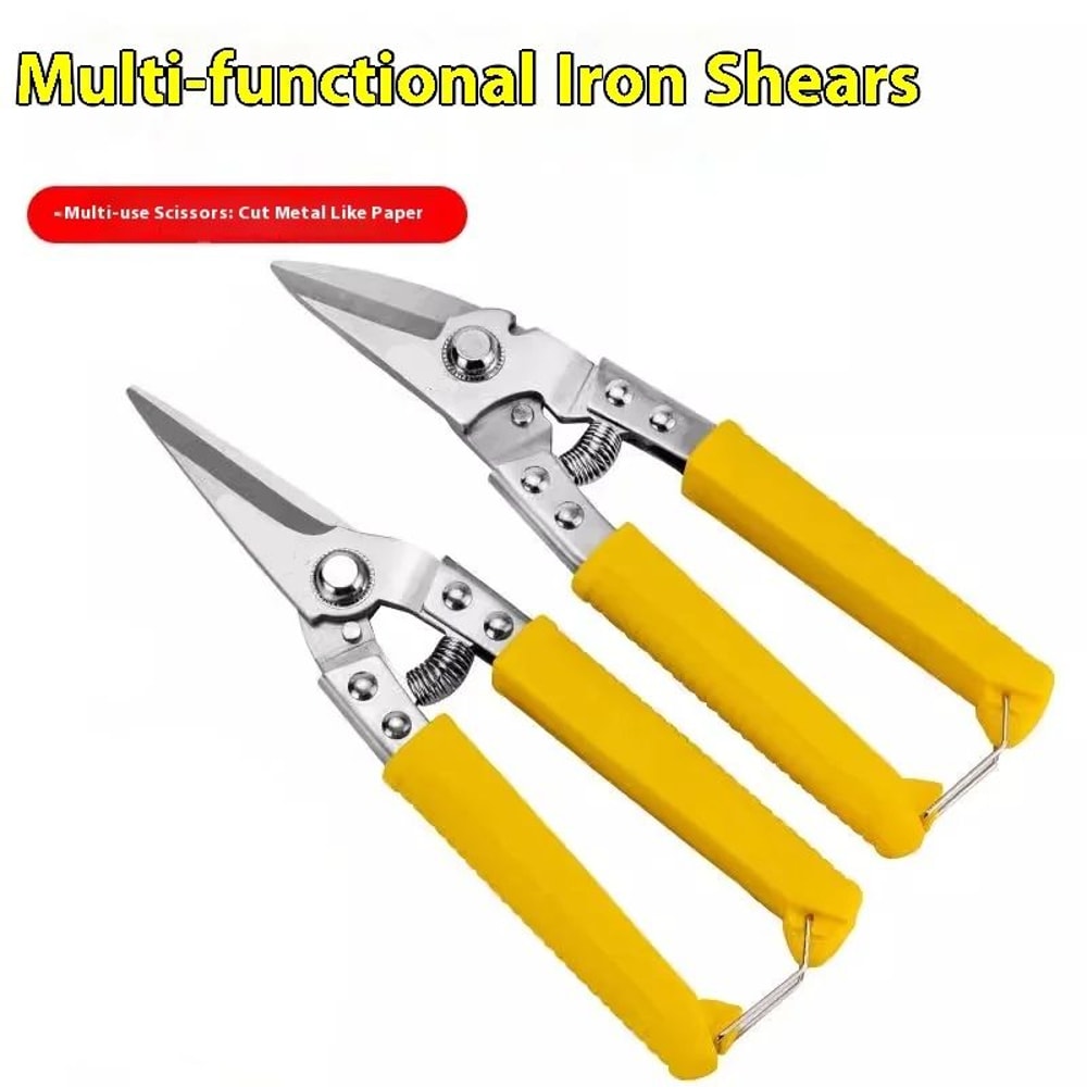 HeavyDuty Stainless Steel Industrial Scissors For Metal Cutting Electricians And PVC Pipe Work 2
