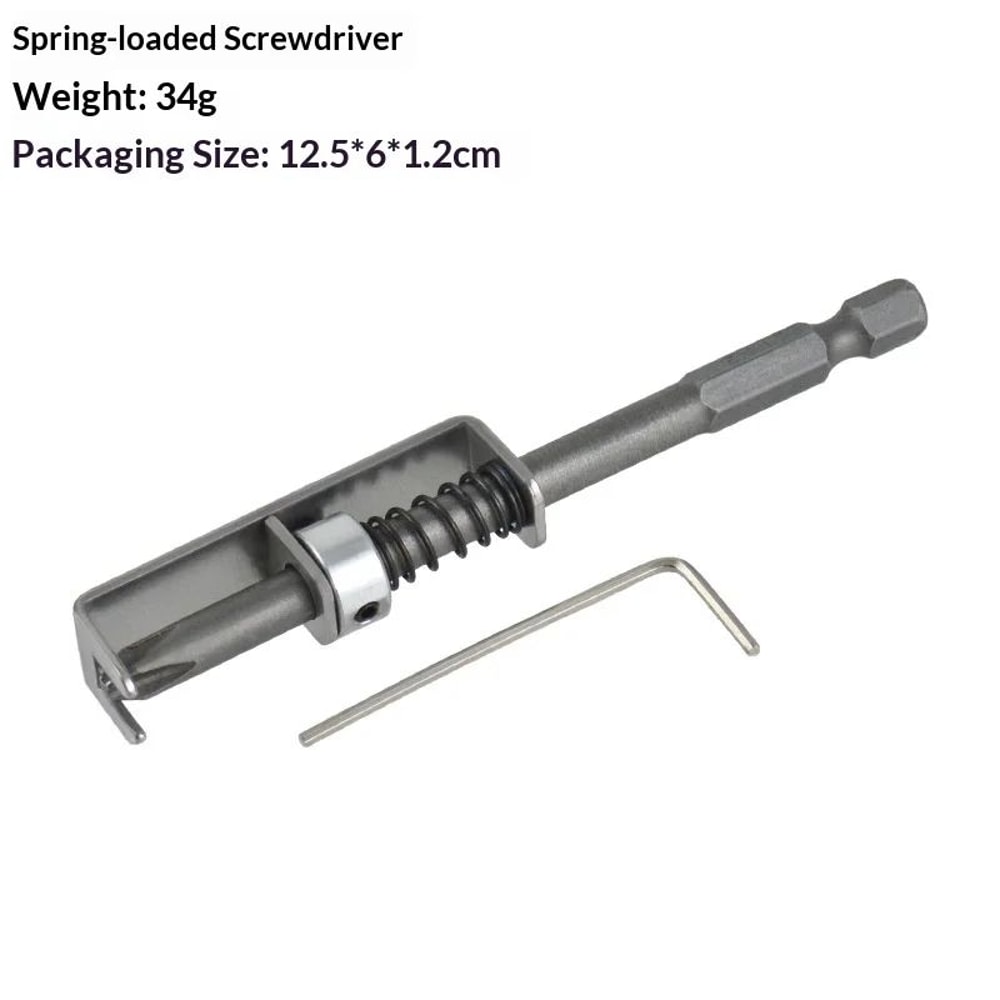 SpringLoaded Screw Holder Bit Magnetic Screw Retainer For OneHanded Precision Driving 2