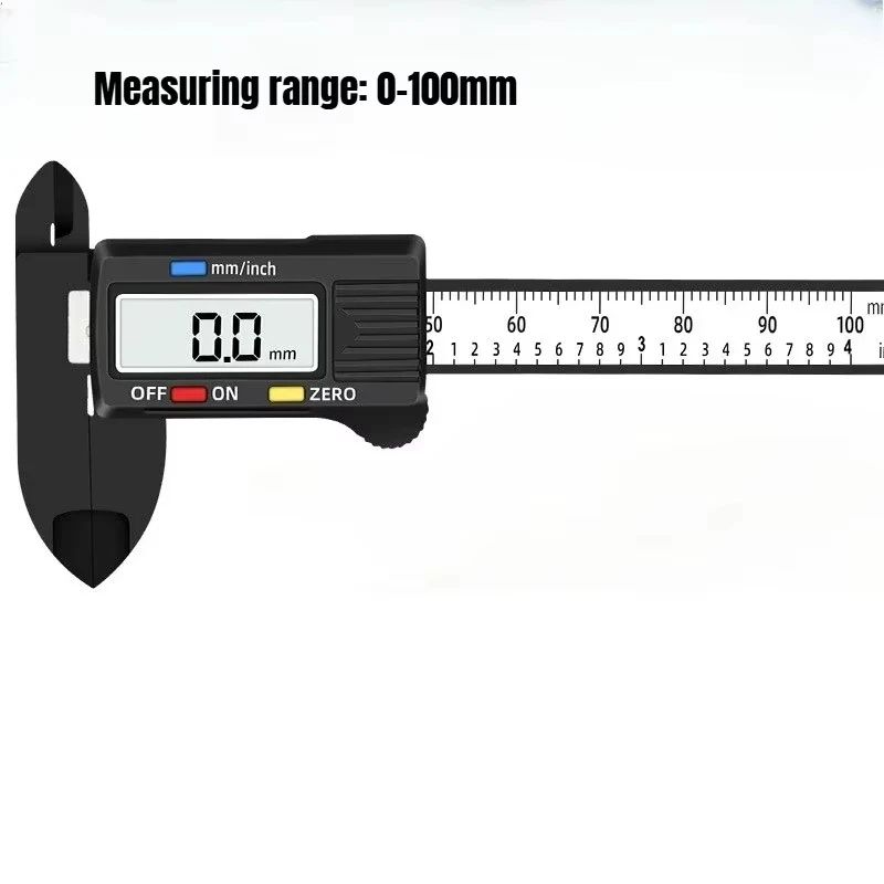 Precision Digital Caliper Vernier Gauge Carbon Fiber Electronic Measuring Tool 100150mm 3