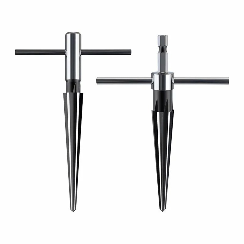 HighCarbon Steel Chamfering Tool Set Hex Shank Cone Cutter Bits For Wood Metal And Plastic 1