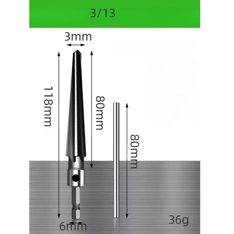 HighCarbon Steel Chamfering Tool Set Hex Shank Cone Cutter Bits For Wood Metal And Plastic 4