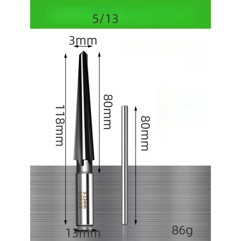 HighCarbon Steel Chamfering Tool Set Hex Shank Cone Cutter Bits For Wood Metal And Plastic 6