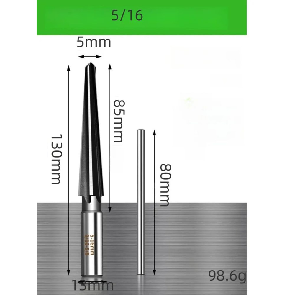 HighCarbon Steel Chamfering Tool Set Hex Shank Cone Cutter Bits For Wood Metal And Plastic 7