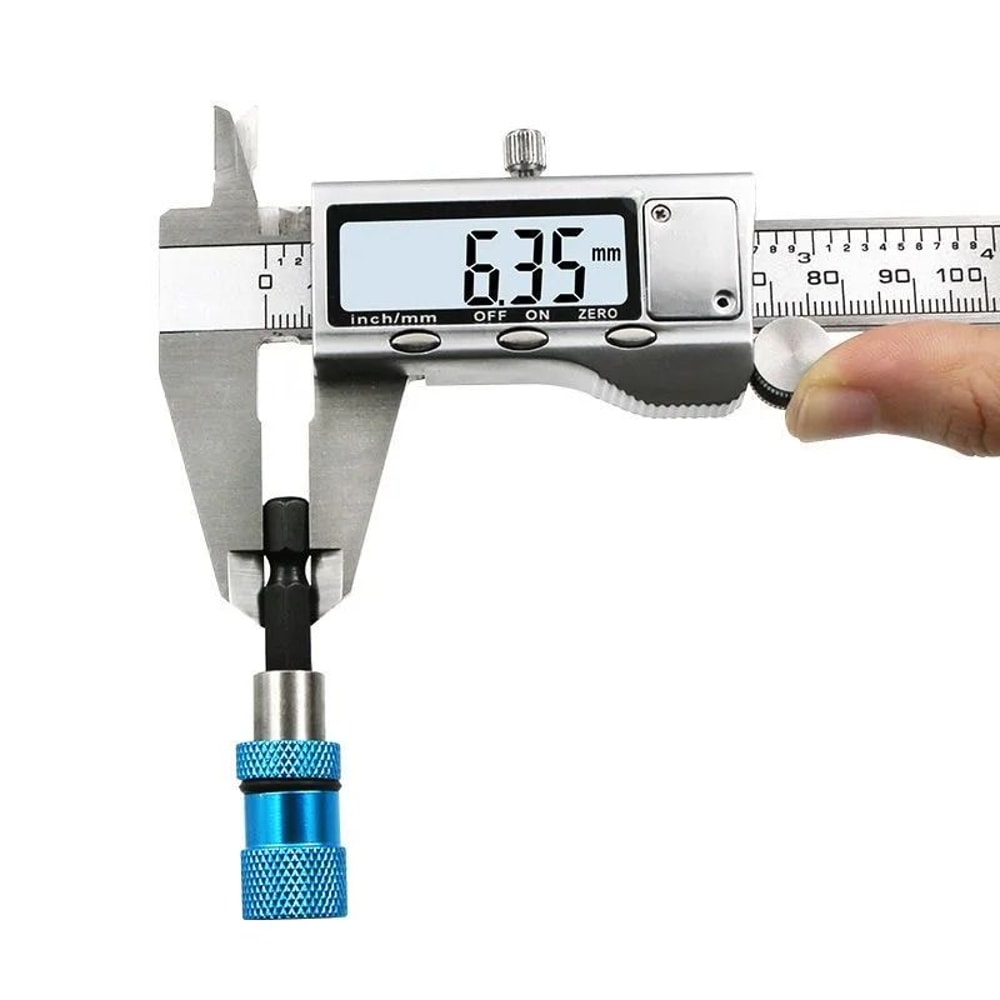 Adjustable Screw Depth Stop Drywall Magnetic Bit Holder 14 Hex Shank Screwdriver Extension 1