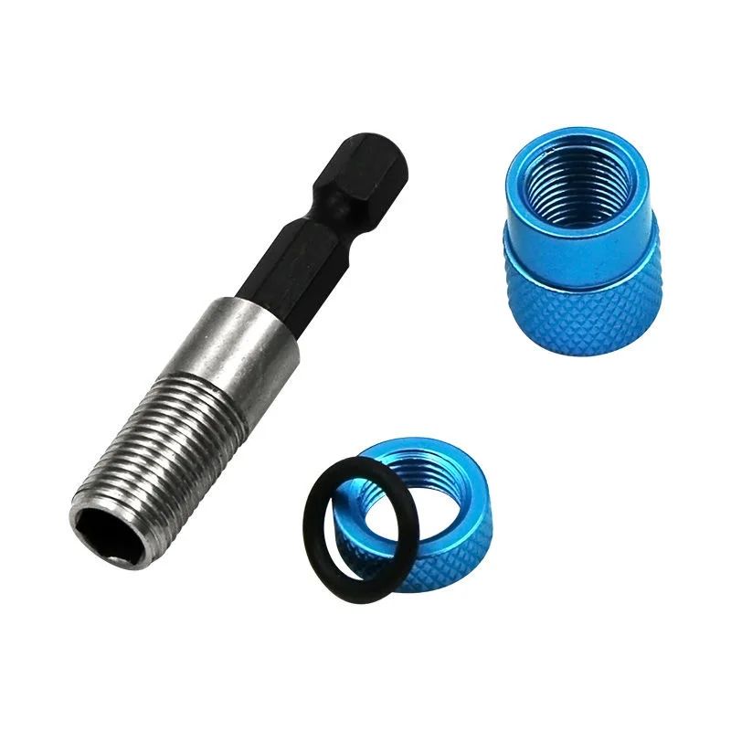 Adjustable Screw Depth Stop Drywall Magnetic Bit Holder 14 Hex Shank Screwdriver Extension 2