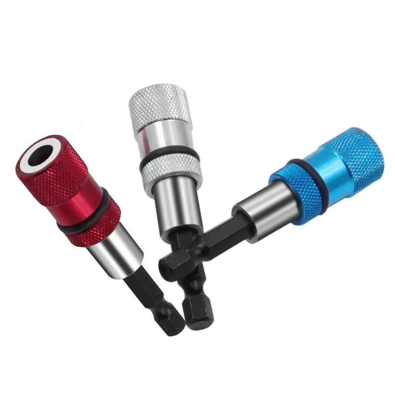 Adjustable Screw Depth Stop Drywall Magnetic Bit Holder 14 Hex Shank Screwdriver Extension 3
