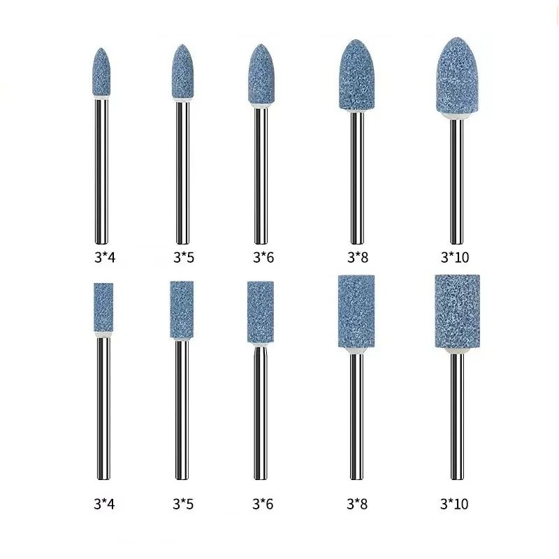 10Piece Mounted Grinding Stones Set 3mm Shank Polishing Sanding Bits For Precision Finishing 3