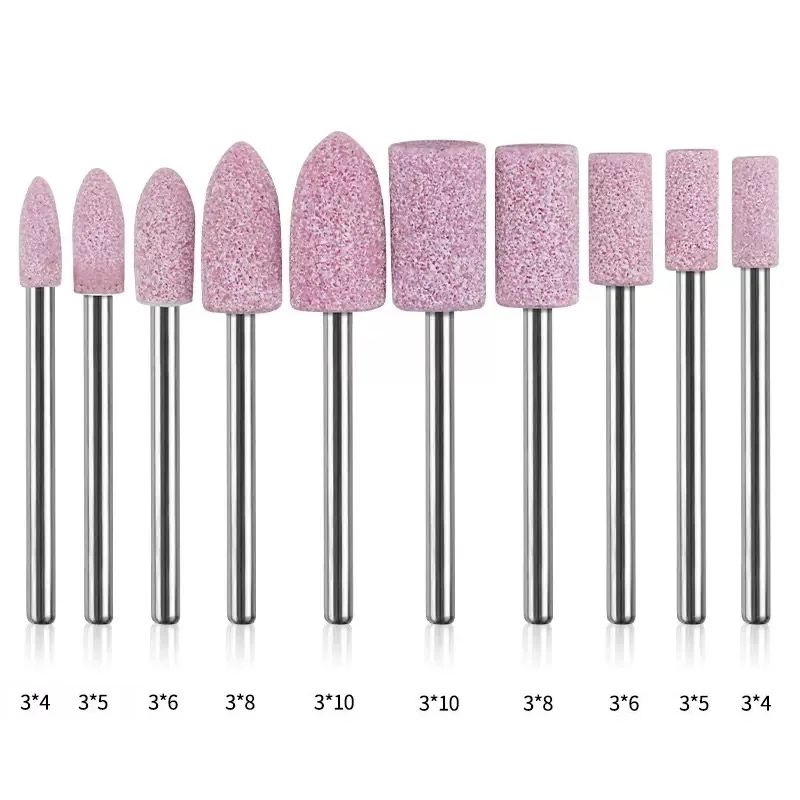 10Piece Mounted Grinding Stones Set 3mm Shank Polishing Sanding Bits For Precision Finishing 4