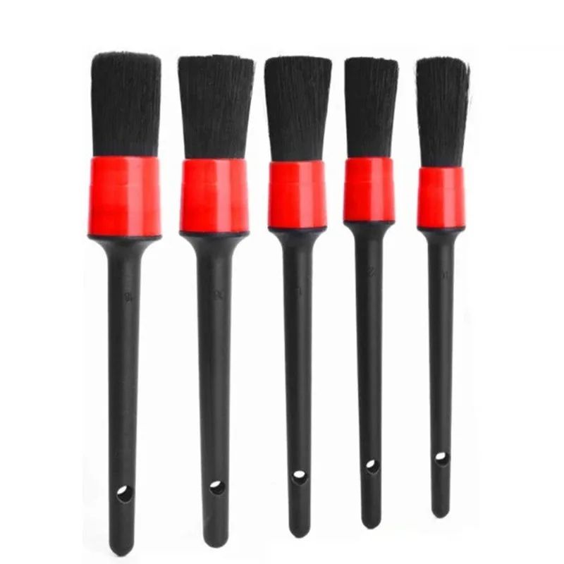 5Piece Car Detailing Brush Set Interior Wheel Cleaning Brushes For Auto Care 2