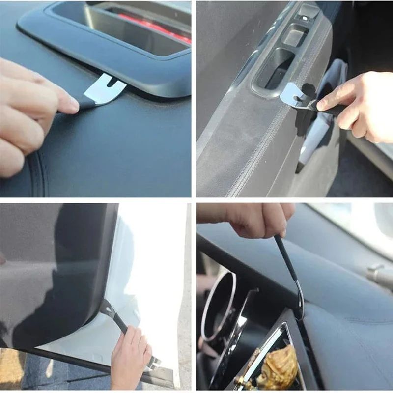 Stainless Steel Car Trim Removal Tool Interior Clip Panel Pry Installation Wrench 3