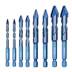 high-hardness triangle drill bit set – precision glass, ceramic & concrete drilling