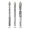 HighHardness Triangle Drill Bit Set Precision Glass Ceramic Concrete Drilling 3