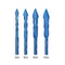 HighHardness Triangle Drill Bit Set Precision Glass Ceramic Concrete Drilling 4