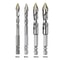 HighHardness Triangle Drill Bit Set Precision Glass Ceramic Concrete Drilling 5