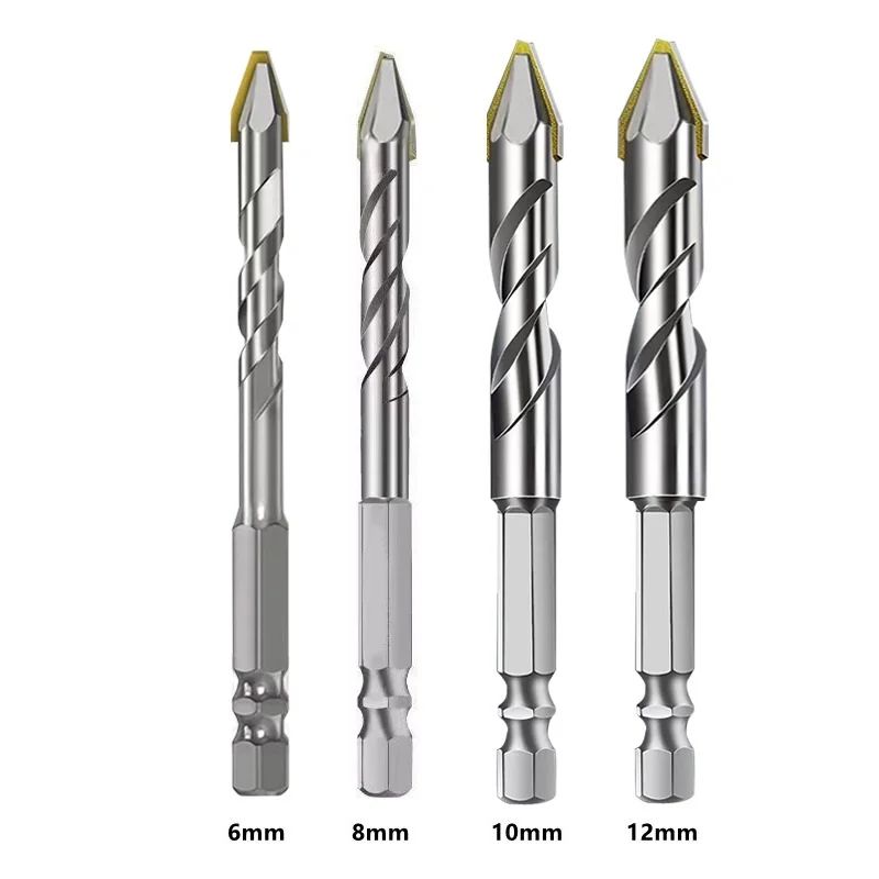 HighHardness Triangle Drill Bit Set Precision Glass Ceramic Concrete Drilling 5